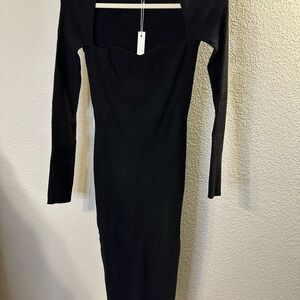 Chic‎ Black Long Sleeve Dress